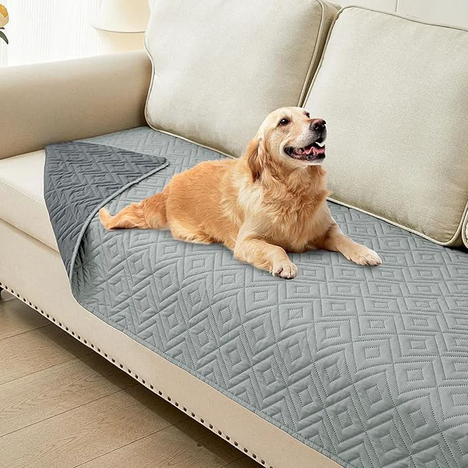 Unique hyha Waterproof Dog Blanket Soft Pet Bed Blankets Waterproof Sofa Couch Cover Green