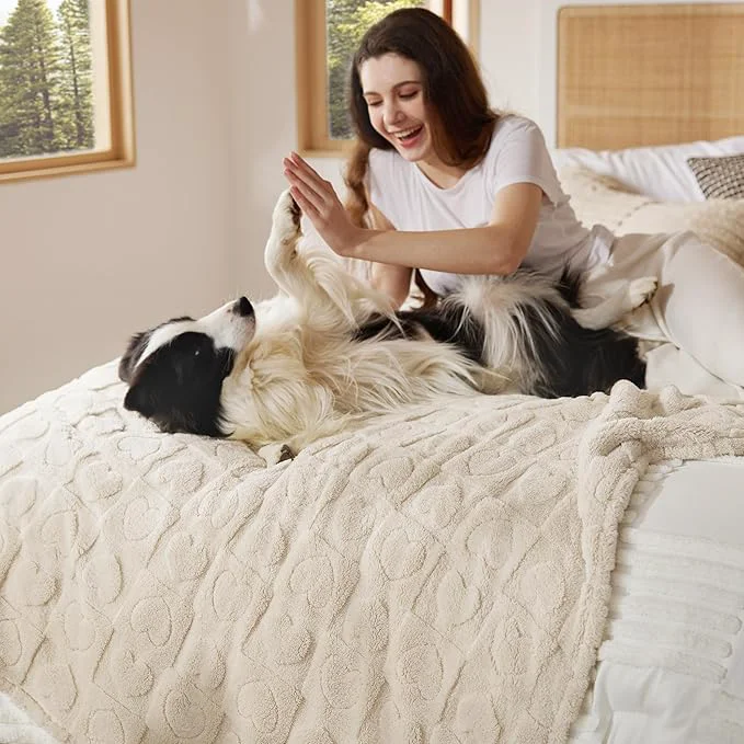Healthy Bedsure Dog Blankets for Large Dogs Washable Fine Crafted