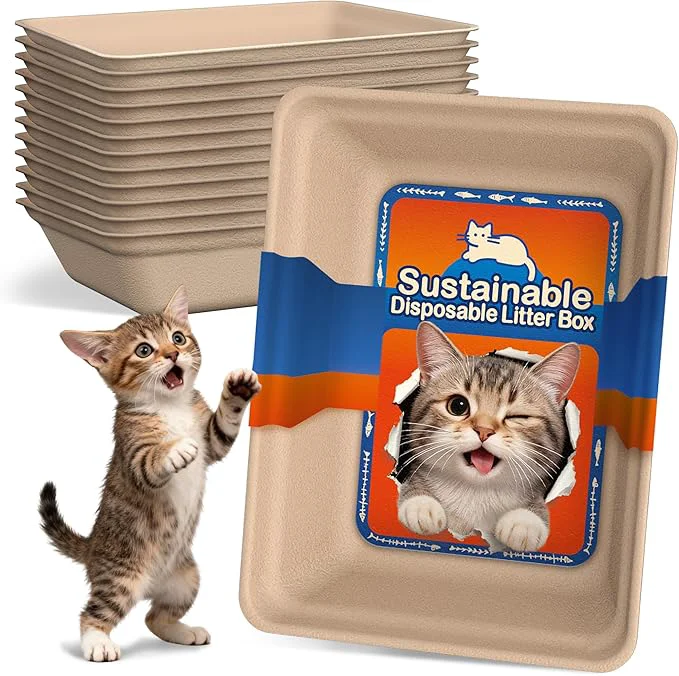 Casual 12-Pack Disposable Litter Boxes Premium