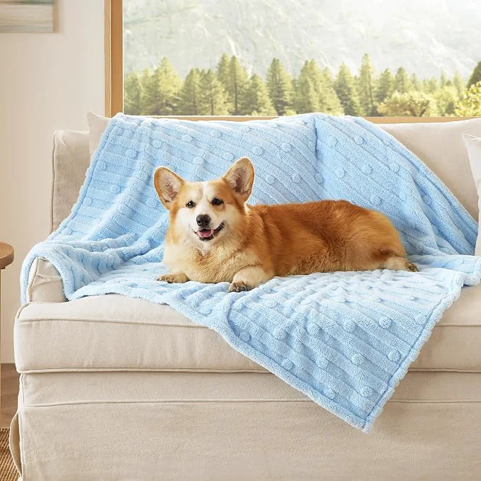 Verified Bedsure Dog Blanket for Large Dogs Washable Long-Lasting