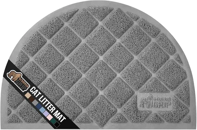 Selected GORILLA GRIP Cat Litter Box Mat Water Resistant US Designed Kitty Litter Long-Lasting