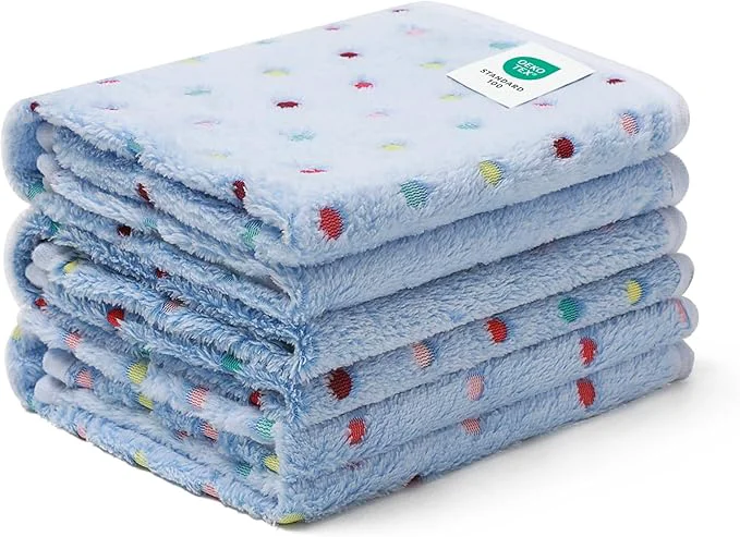 Artisan Luciphia 1 Pack 3 Blankets Super Soft Cute Dot Pattern Pet Blanket Flannel Throw High-Performance