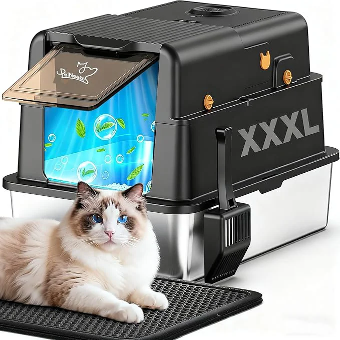 Specialty L8 Ultra-XXXL Stainless Steel Litter Box Comfortable