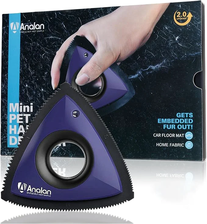 Excellent Analan Mini Pet Hair Remover Triangle Design Certified