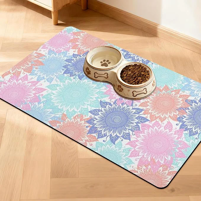 Original Pet Feeding Mat for Floors Waterproof Dog Mat for Food and Water Absorbent High-Quality