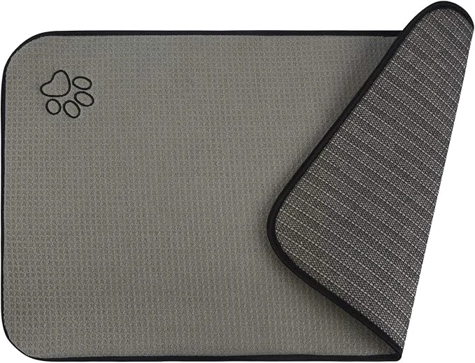 Specialty SINLAND Microfiber Pet Bowl Mat Dog Cats Feeding Mats Elite