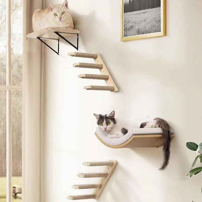 Advanced 4-Piece Cats Wall Furniture Comfortable