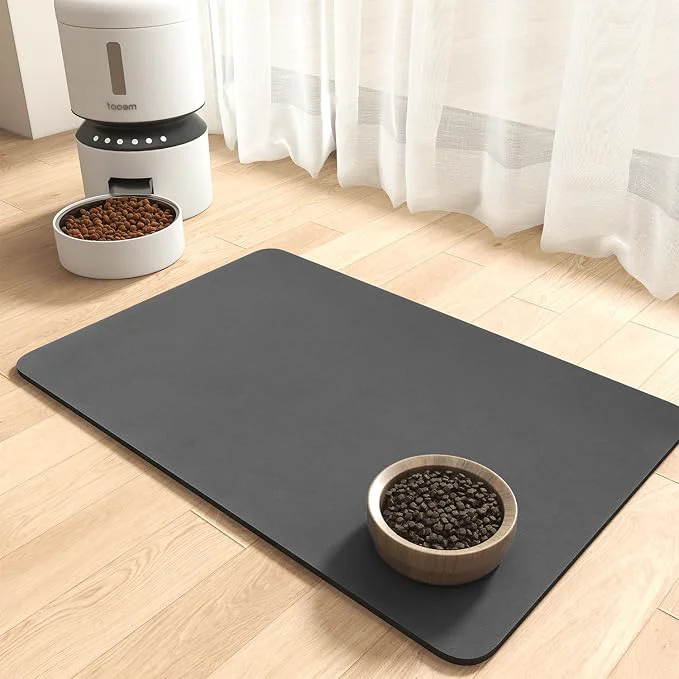 Verified MontVoo-Absorbent Pet Feeding Mat-No Stains Pet Mat Official