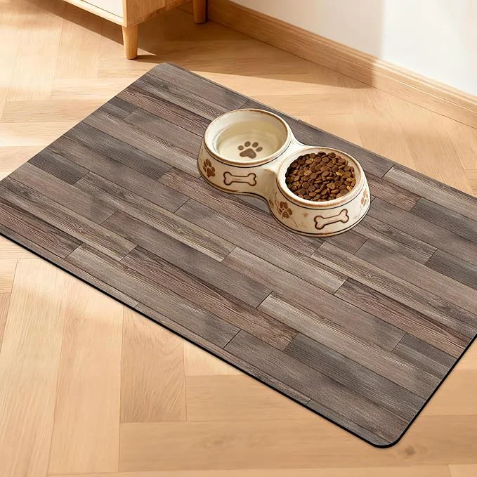 Smart Pet Feeding Mat for Floors Waterproof Dog Mat for Food and Water Absorbent Advanced