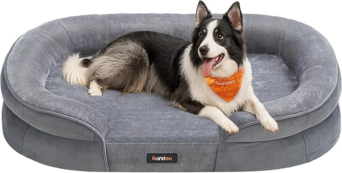 Artisan Feandrea Dog Bed Large Orthopaedic Dog Sofa Bed Egg Crate Foam Waterproof Premium