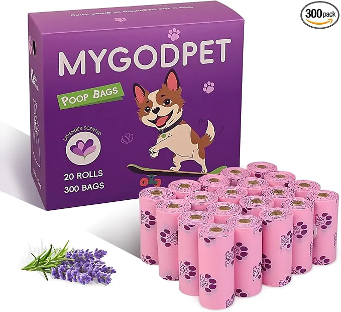 Certified Dog Poop Bags Rolls 300 Count Biodegradable Poop Bags Refills Top-Quality