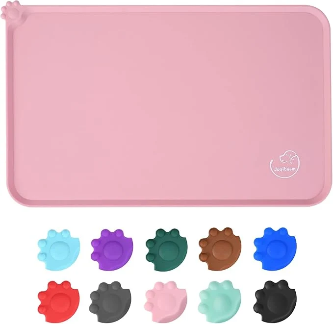 Prestigious Silicone Waterproof Dog Cat Pet Feeding Mats Non Slip Easy Clean Pet Dog Cat Efficient