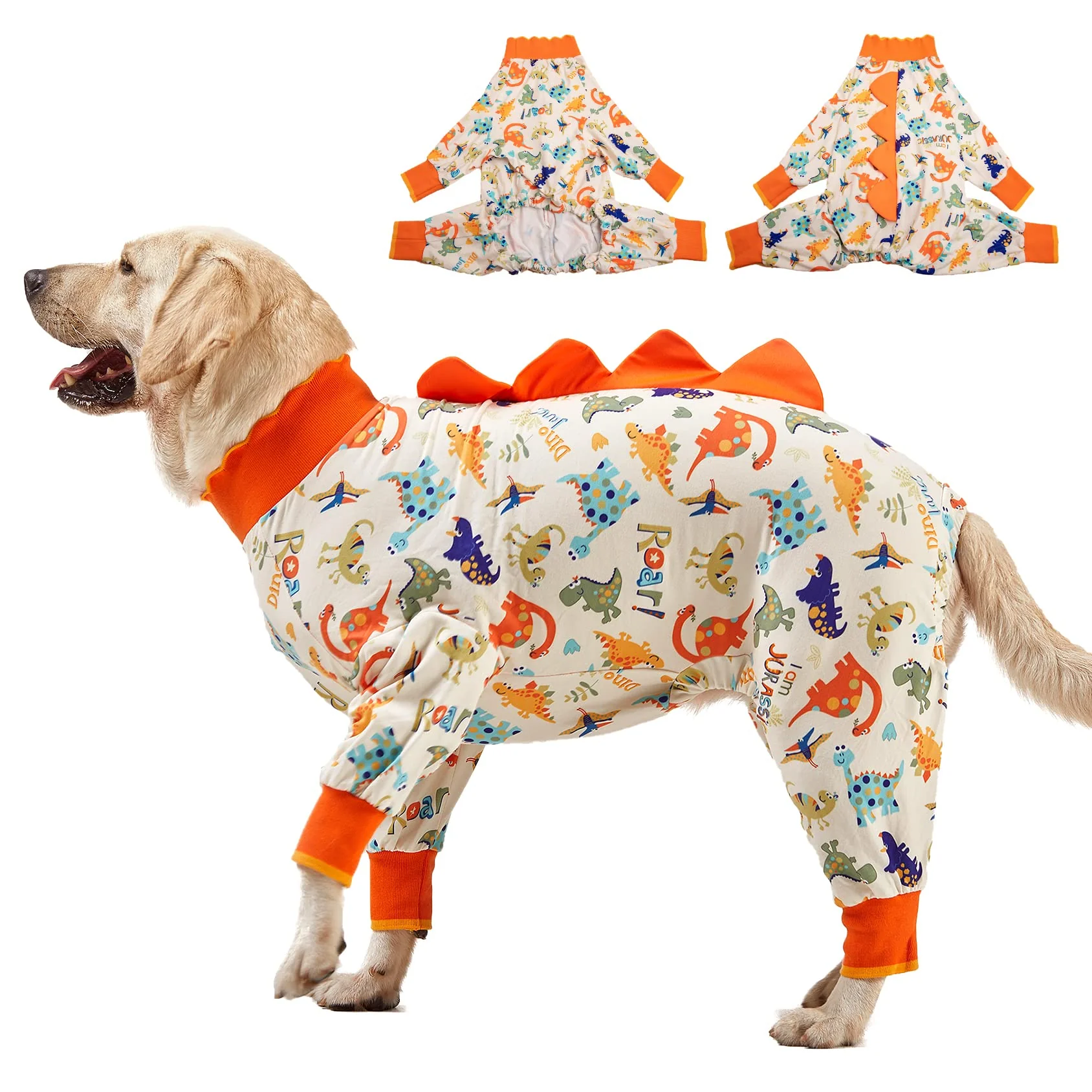 Elegant LovinPet Dog Pjs – Lightweight Jurassic Knit Recovery Wear for Medium to Large Dogs Anti-Licking Expertly Made