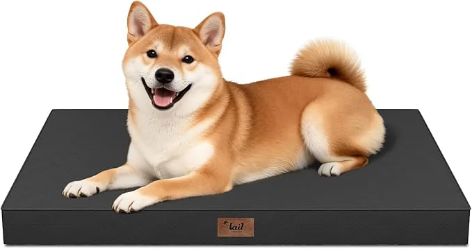 Authentic Outdoor Dog Bed for Medium Dogs Waterproof Dog Crate Mat Orthopedic Egg Crate Healthy