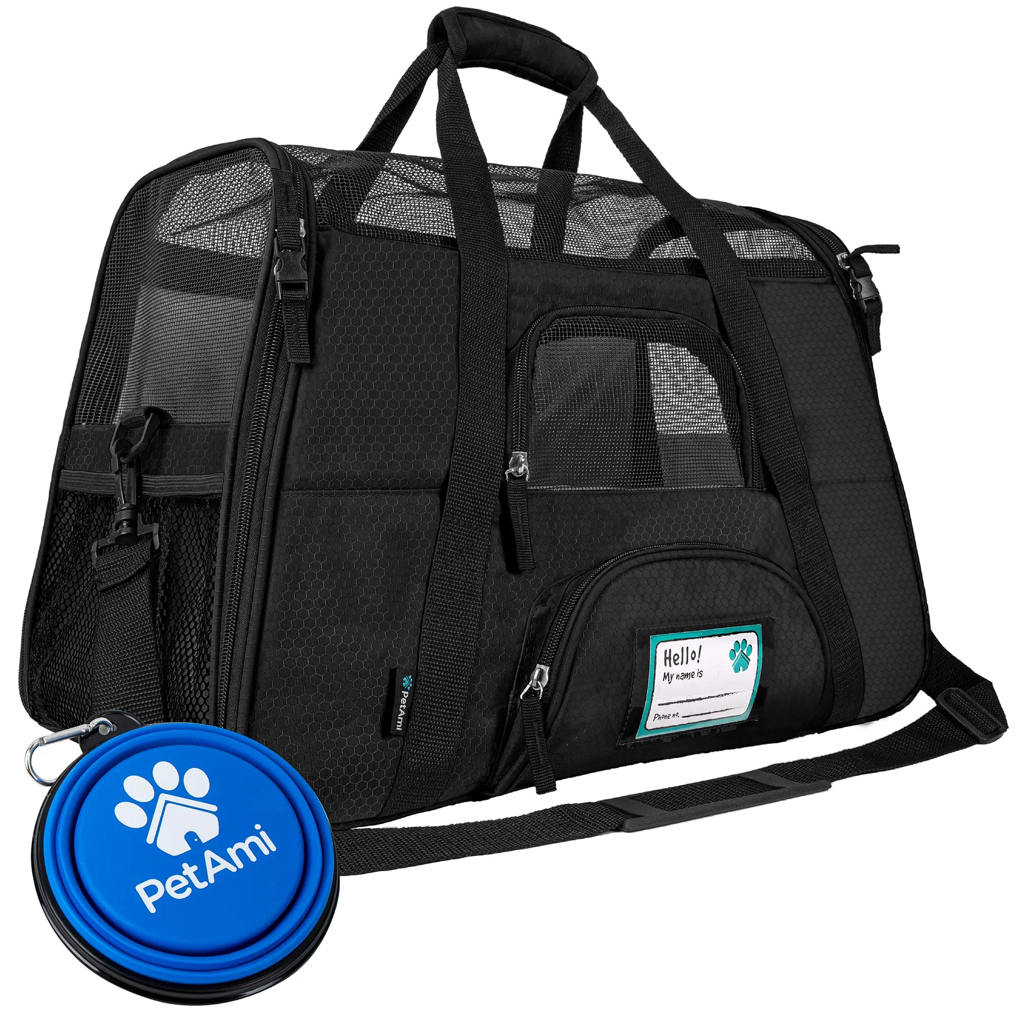 Optimized PetAmi Airline Pet Carrier for Cats Small Dogs — Soft Sided Carrier Ventilated Under-Seat Travel Bag Reliable