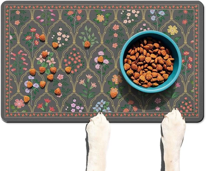 Top-Quality Absorbent Pet Dog Bowl Mat for Food and Water Pet Cat Food Feeding Mat Recyclable