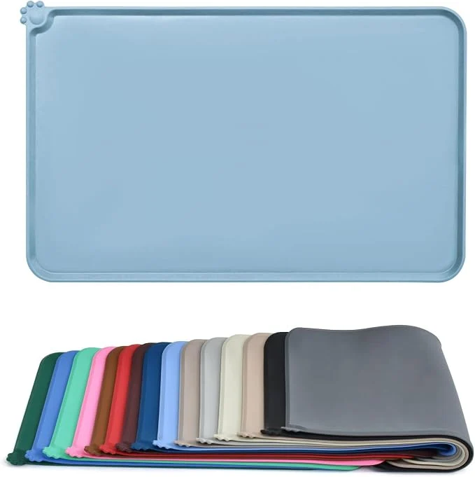 Luxury AUDWUD Silicone Waterproof Pet Feeding Mats Anti Slip Bowl Pad Dog Mat Original Design