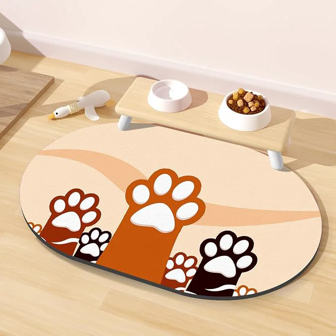 World-Class Cat Food Mat 24''x16'' Absorbent Cat Mats Next-Generation