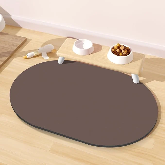 Optimized Pet Feeding Mat – 20''x12'' Absorbent Dog Food Mat Pet Water Mats Protect Floor High-Quality