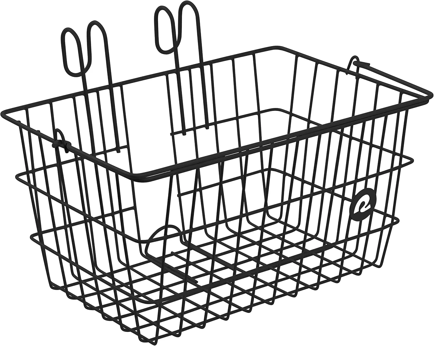 Convenient Retrospec Apollo-Lite Lift-Off Bike Basket - Detachable Steel Handlebar Basket with Carrying Handle for Commuting Shopping Beach Trips - 14.5in x 9.5in Weather-Resistant Biking Gear Flexible