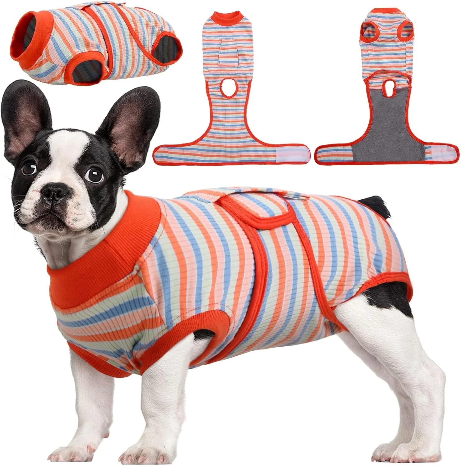 Classic Kuoser Recovery Suit for Dogs Cats After Surgery Professional Pet Recovery Shirt Dog Abdominal Wounds Bandages Substitute E-Collar Cone Prevent Licking Dog Onesies Pet Surgery Recovery Suit Casual