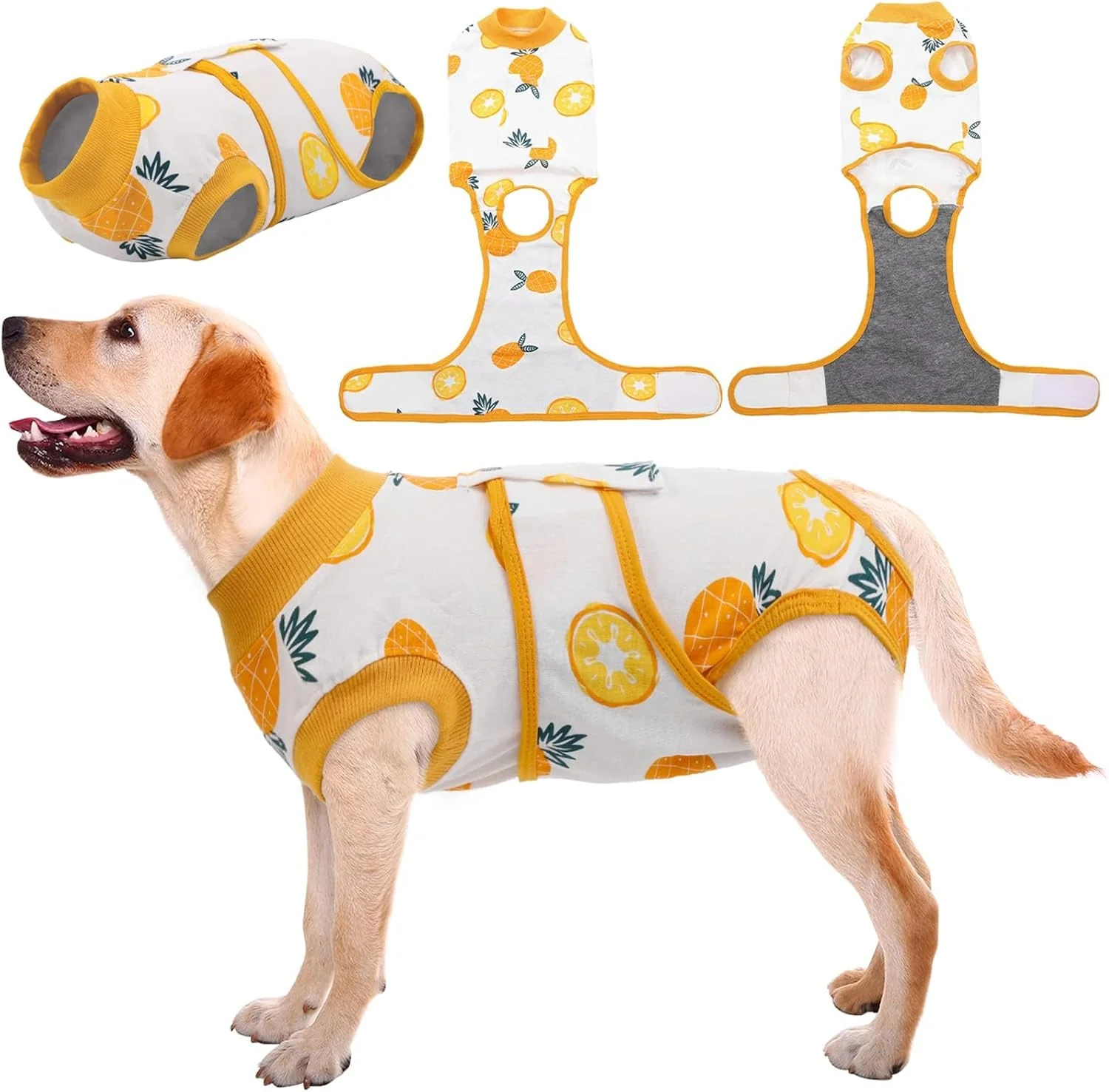 Flexible Kuoser Recovery Suit for Dogs Cats After Surgery Professional Pet Recovery Shirt Dog Abdominal Wounds Bandages Substitute E-Collar Cone Prevent Licking Dog Onesies Pet Surgery Recovery Suit Premium