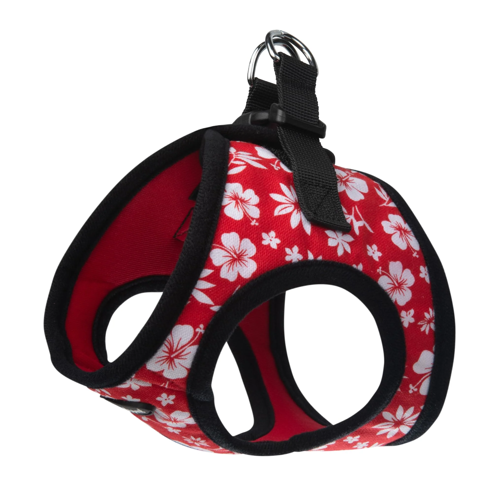 Selected Bark Appeal Red Hibiscus Step-in Harness for Small–Medium Dogs – Anti-Choke Adjustable Fit – M Consistent