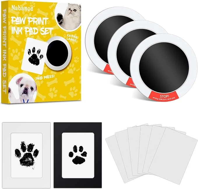 Flexible Nabance Inkless Paw Print Kit for Dogs Cats Practical