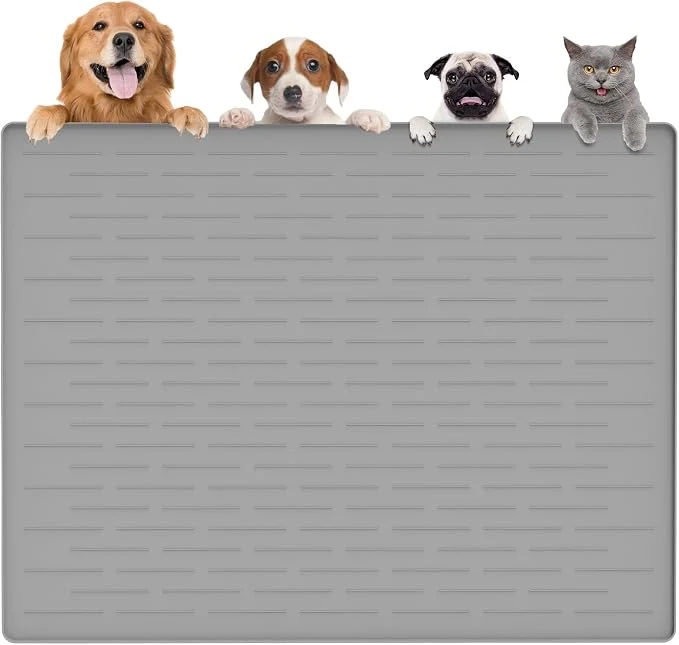 World-Class Largest Dog Food Mat Thinken Waterproof Non-Slip XXXL Pet Feeding Mat Solid