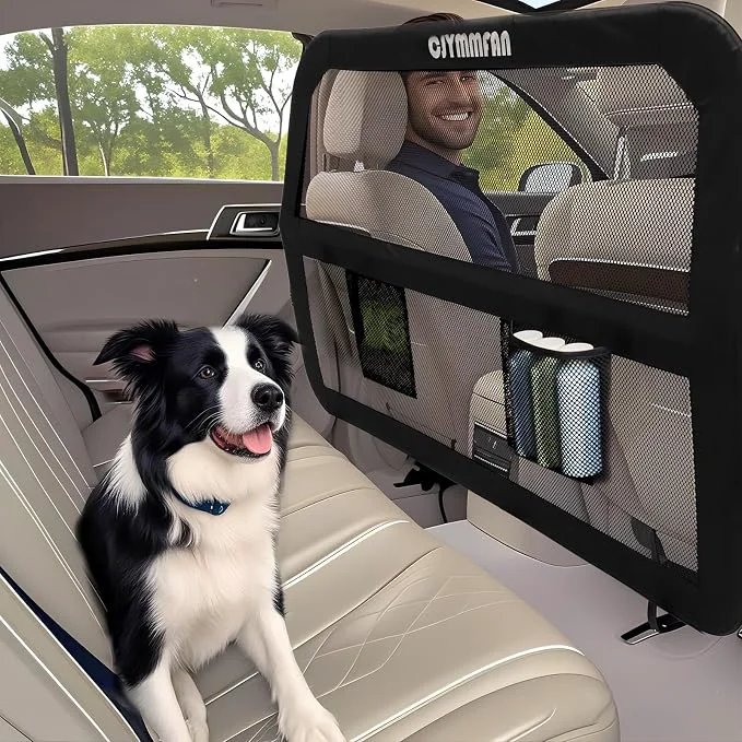 Green Dog Barrier for Car Back Seat Cargo Area Professional