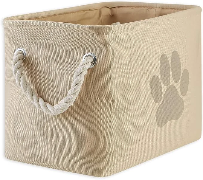 Premium Bone Dry Pet Storage Collection Collapsible Bin Small Rectangle Stylish