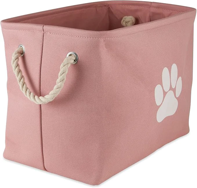 Healthy Bone Dry Pet Storage Collection Collapsible Bin Medium Rectangle Organic