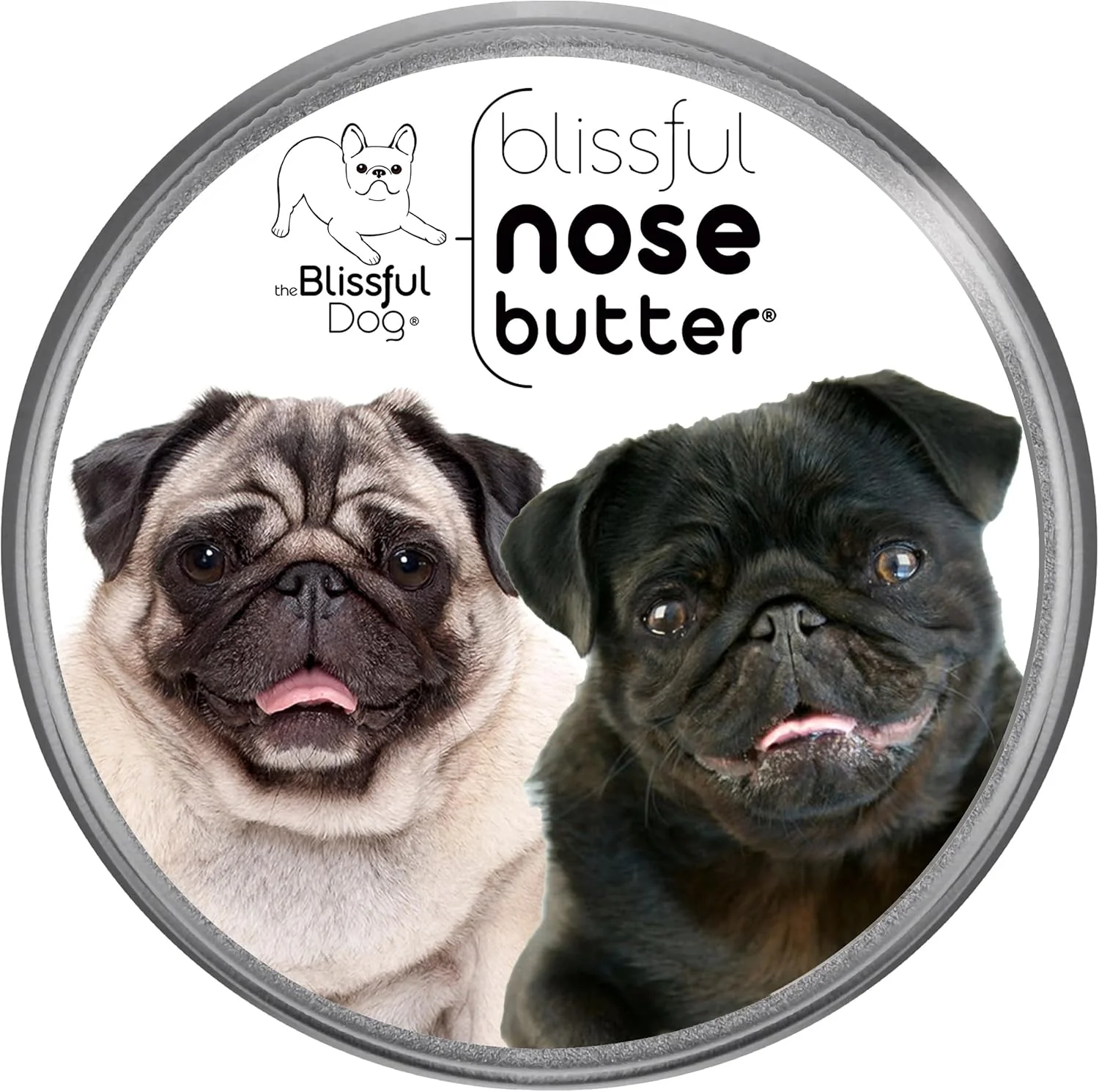 Artisan The Blissful Dog Pug Duo Unscented Nose Butter - Dog Nose Butter 16 Ounce Environmentally Friendly