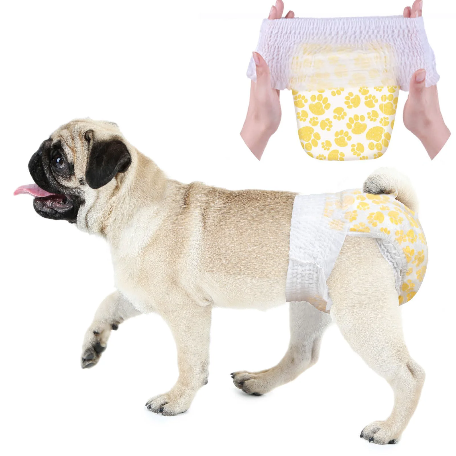 Trusted Dono Dog Diapers Female with Stretchy Waist – 42 Pcs 360° Leak-Proof Full Wrap Refined