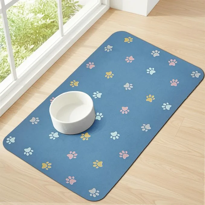 Responsible Pet Feeding Mat Absorbent Dog Mat Artisan