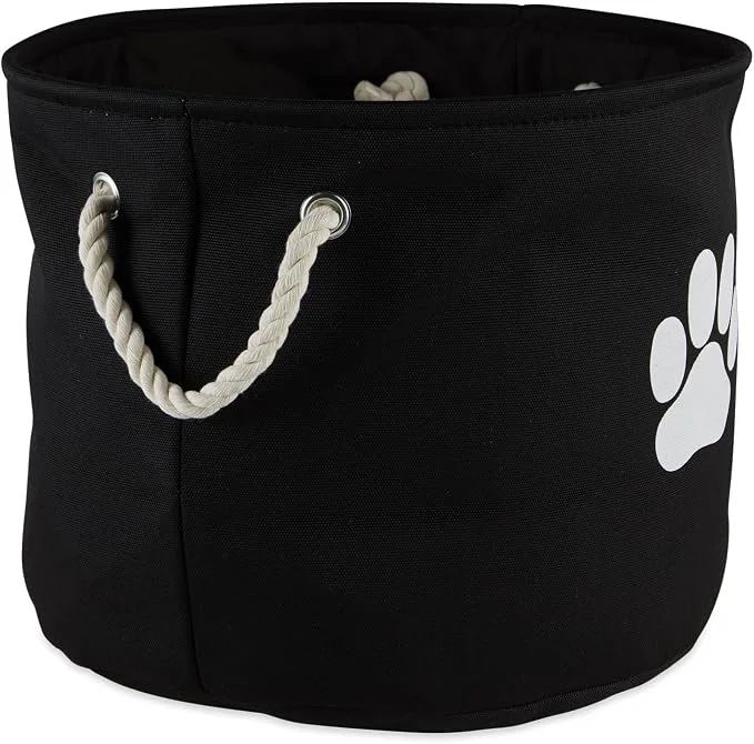 Exclusive Bone Dry Pet Storage Collection Collapsible Bin Medium Round Trusted