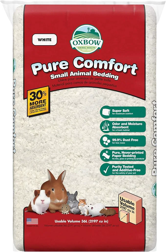 Elegant Oxbow Pure Comfort Small Animal Bedding Odor Moisture Absorbent Litter Proven
