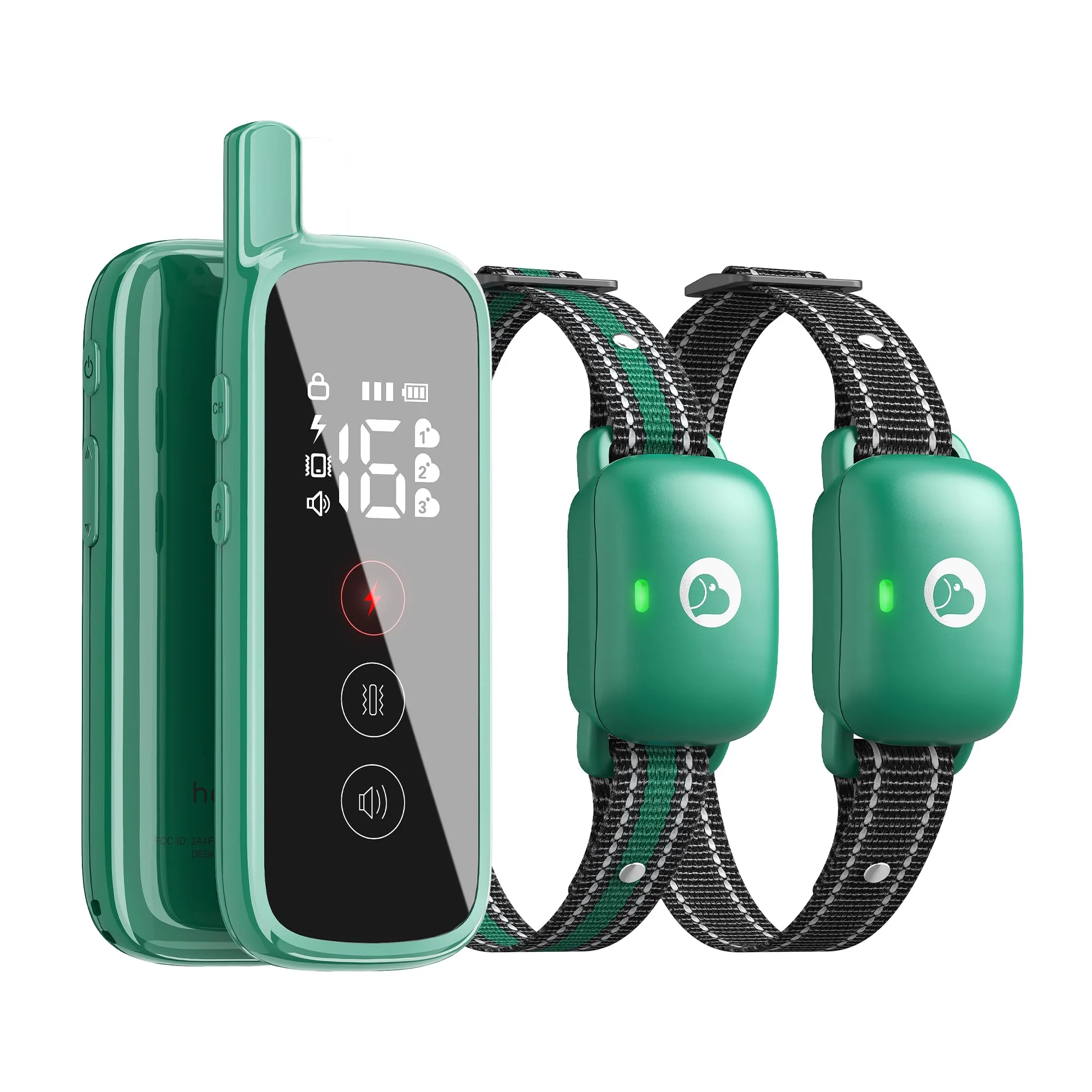 Clean Heaflex Dog Shock Collar with Touch Screen — 3 Training Modes Waterproof 2600 ft Range Powerful