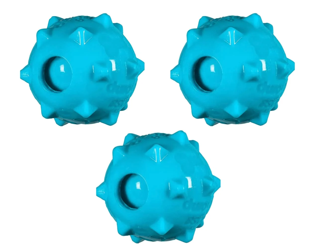 Convenient Chase 'n Chomp Squeaker Ball Toy for Pets Knobble 3 Pack Small Medium Dogs Expertly Made