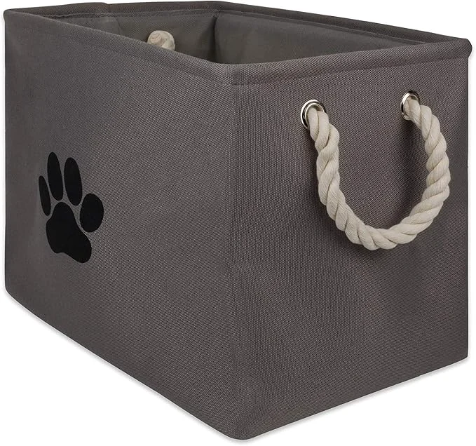Long-Lasting Bone Dry Pet Storage Collection Collapsible Bin Small Rectangle Secure