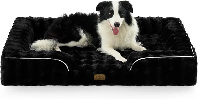 Versatile Orthopedic Dog Bed for Extra Large Dog Soft and Warm Faux Fur Sofa for Giant Comfortable