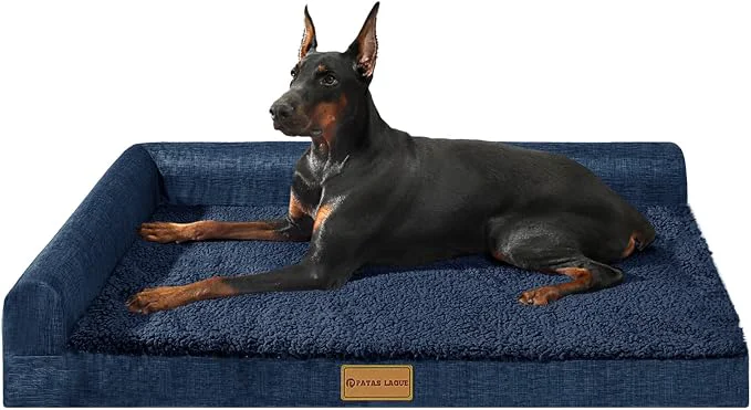 Unique Patas Lague Orthopedic XL Dog Bed Large Sized Dog 42''X28'' Waterproof L Prestigious