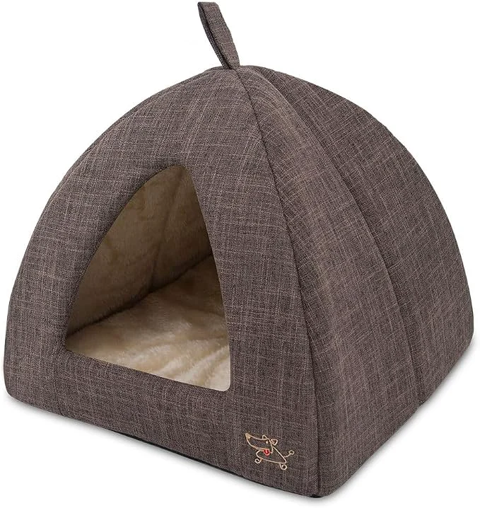 Comfortable Pet Supplies Dog House Bed Crate Mat Tent Indoor Round Soft Plush Fine Crafted