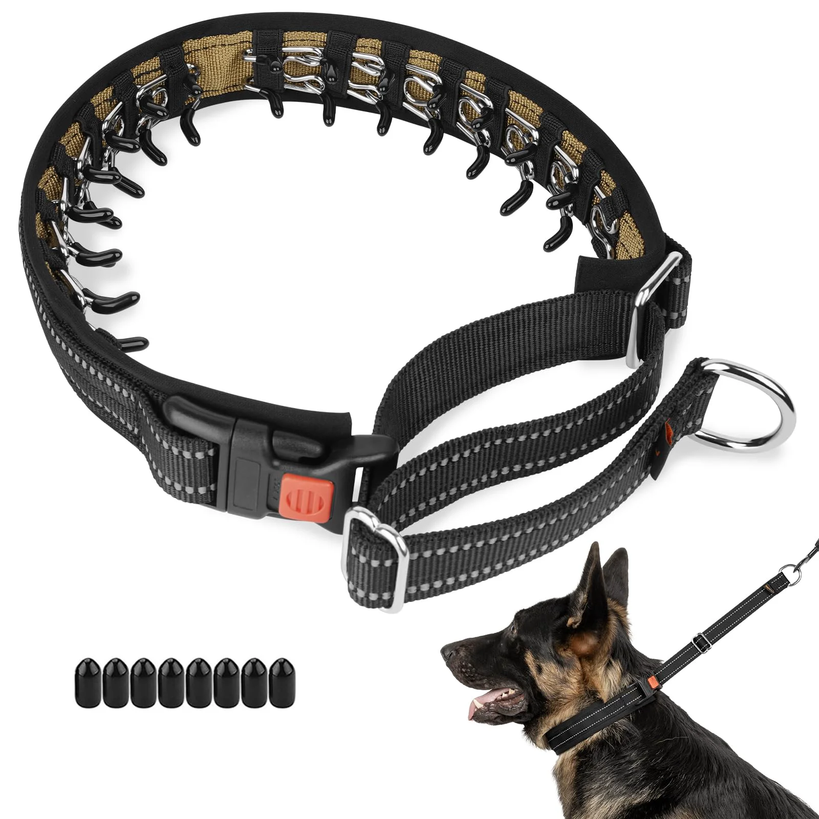 Traditional Mayerzon Martingale No Pull Collar for Medium Large Dogs – Reflective Adjustable Anti-Pull Training Collar Healthy