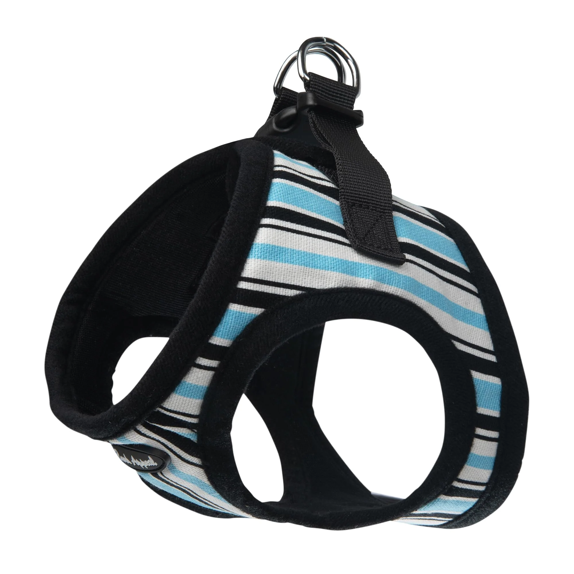 Recyclable Bark Appeal Blue Stripe Step-in Harness S – Soft Vest Anti-Choke Updated Sizing High-Quality