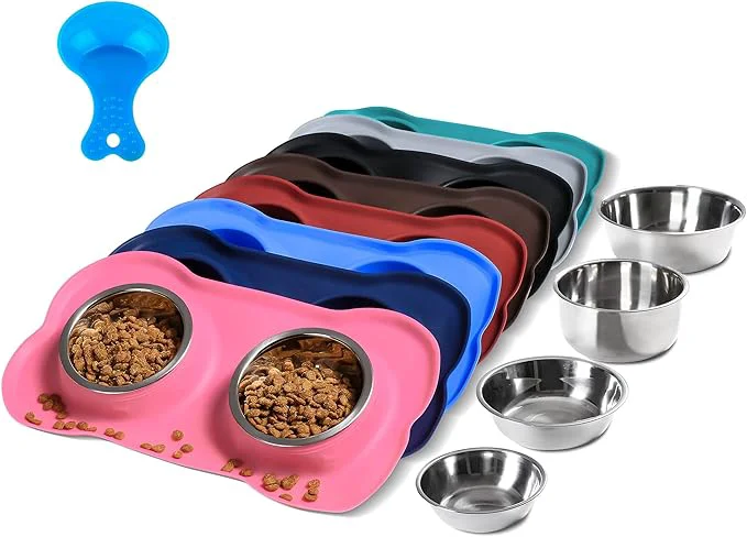 Authentic Hubulk Pet Dog Bowls 2 Stainless Steel Dog Bowl Secure