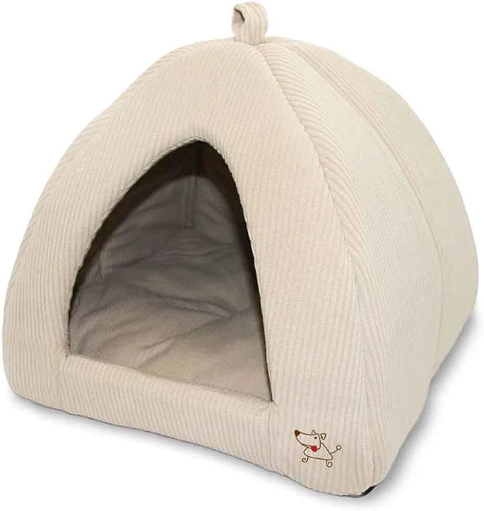 Crafted Pet Supplies Dog House Bed Crate Mat Tent Indoor Round Soft Plush Optimized