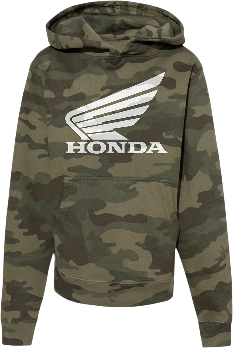 Secure HONDA APPAREL Youth Honda Hoodie - Camo - Large NP21S-Y3036-L Certified