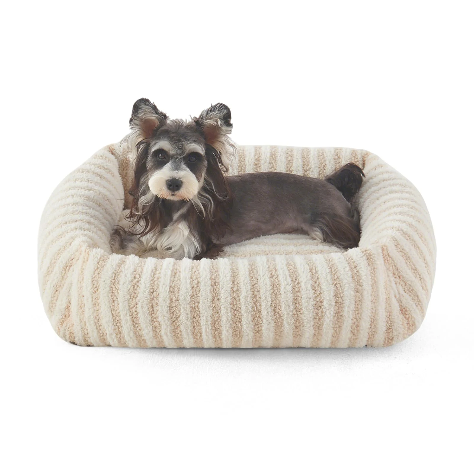 Traditional MIXJOY Small Dog Bed – Washable Calming Rectangle Bed for Small Dogs 20x19x6 Luxury