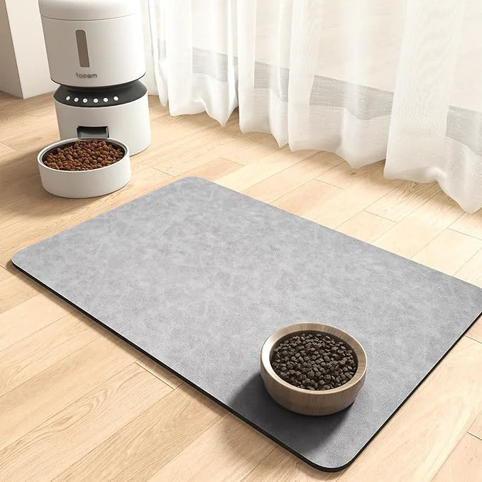 High-End MontVoo-Absorbent Pet Feeding Mat-No Stains Pet Mat Consistent